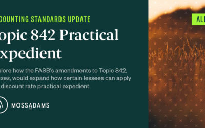 FASB Amendments to Topic 842 Risk-Free Discount Rate Practical Expedient