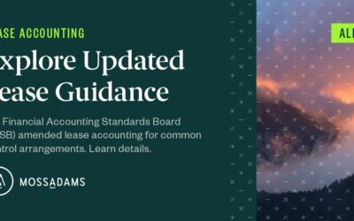 FASB Amends Lease Accounting for Common Control Arrangements