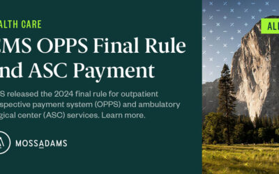 CMS Final Rule for 2024 OPPS and ASC Payment System Update