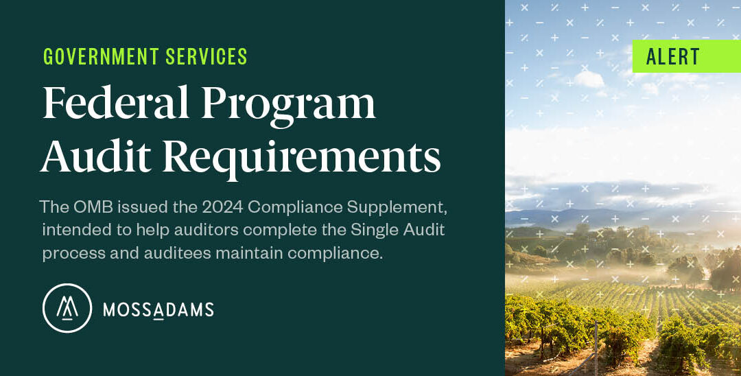 2024 Compliance Supplement Updates Federal Program Audit Requirements